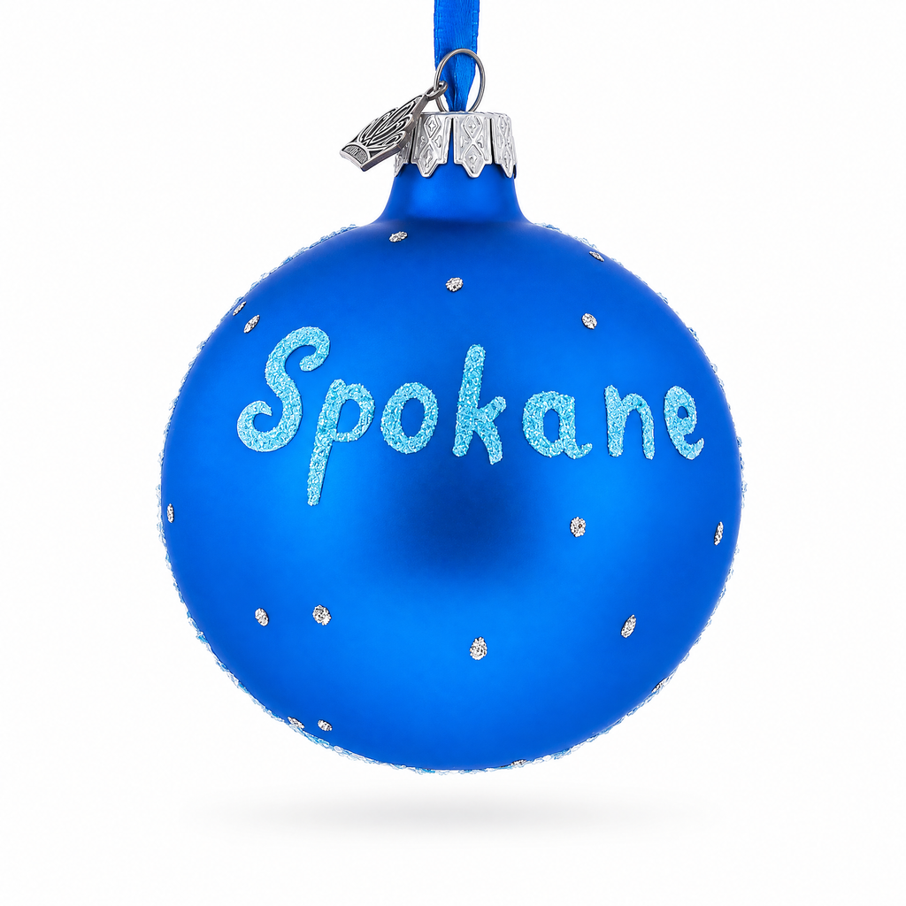 Manito Park, Spokane, Washington Glass Ball Christmas Ornament 3.25 Inches