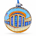 Abraham Lincoln Presidential Library and Museum, Springfield, Illinois Glass Ball Christmas Ornament 4 Inches