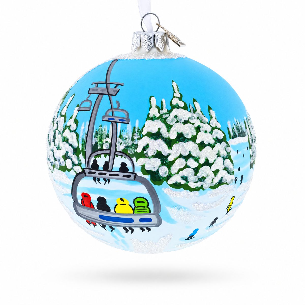 Keystone Ski Resort, Colorado Glass Ball Christmas Ornament 4 Inches