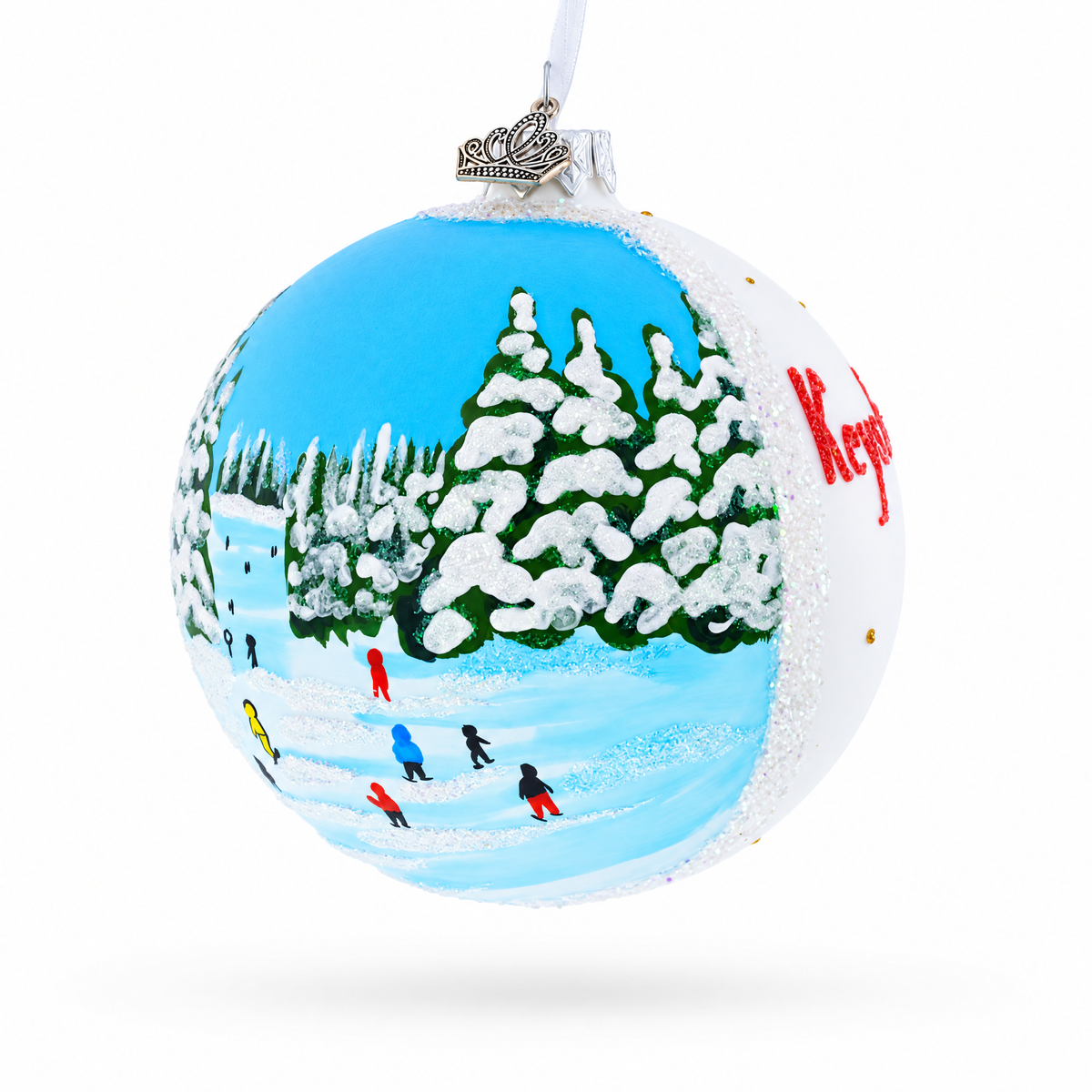 Keystone Ski Resort, Colorado Glass Ball Christmas Ornament 4 Inches
