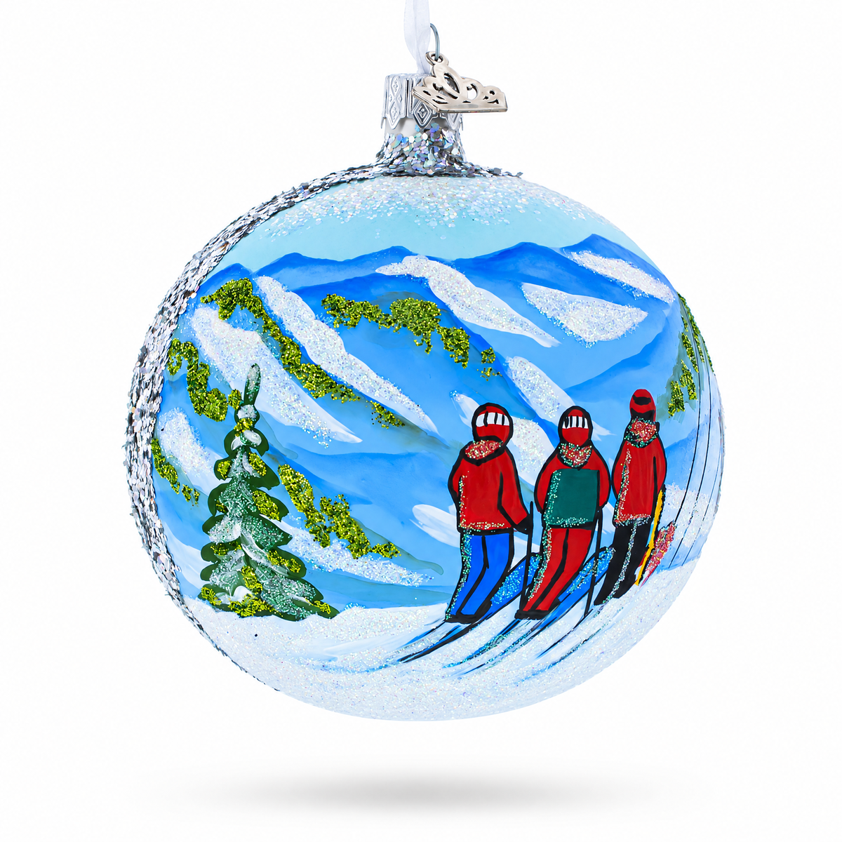 Telluride, Colorado Ski Resort Glass Ball Christmas Ornament