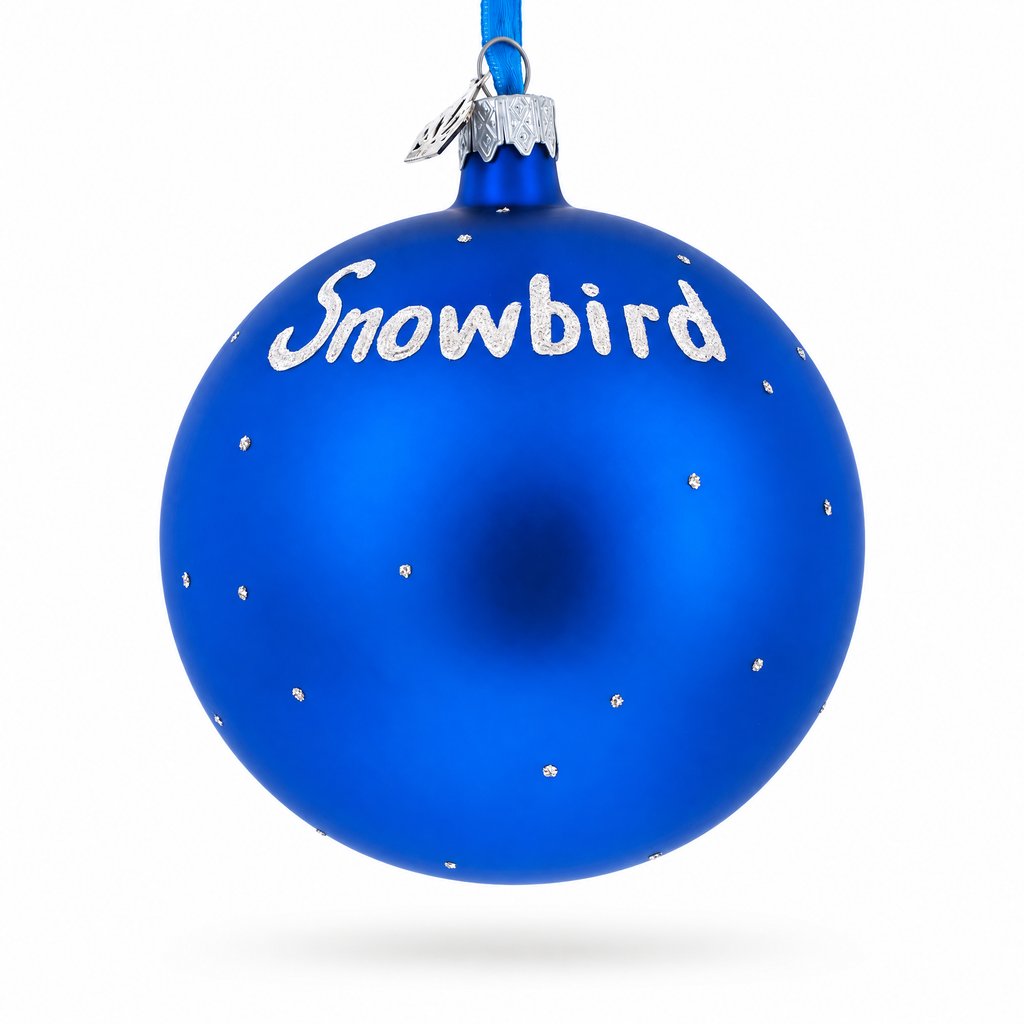 Snowbird Ski Resort, Utah, USA Glass Ball Christmas Ornament