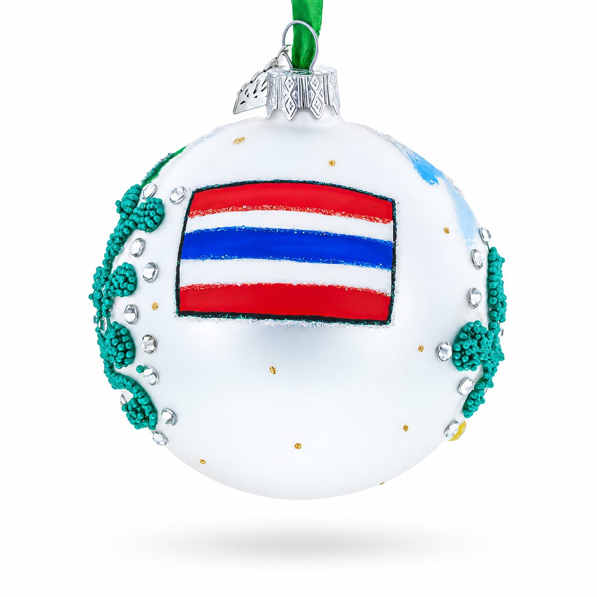 Phang Nga Bay Beach, Phuket, Thailand Glass Ball Christmas Ornament 3.25 Inches