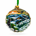 Great Smoky Mountains National Park Glass Christmas Ornament