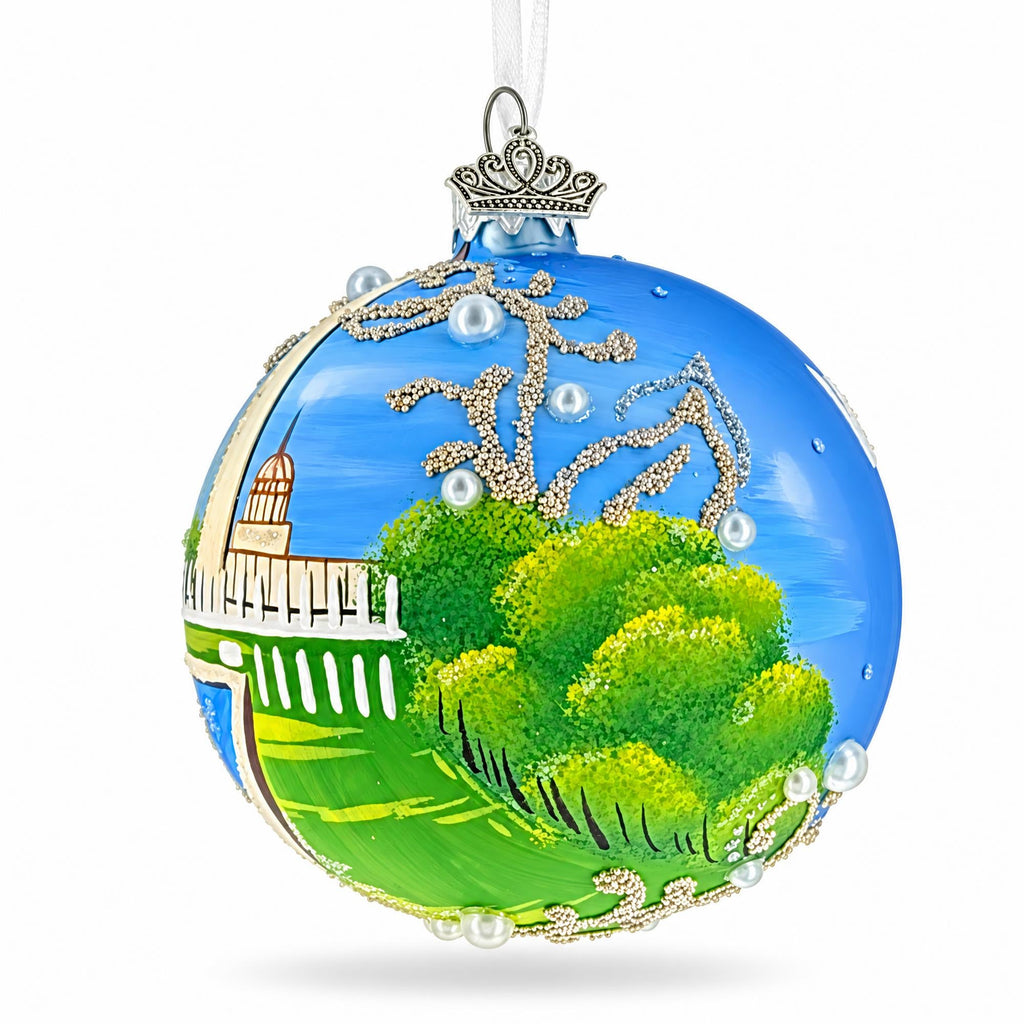 National Mall, Washington DC Glass Ball Christmas Ornament