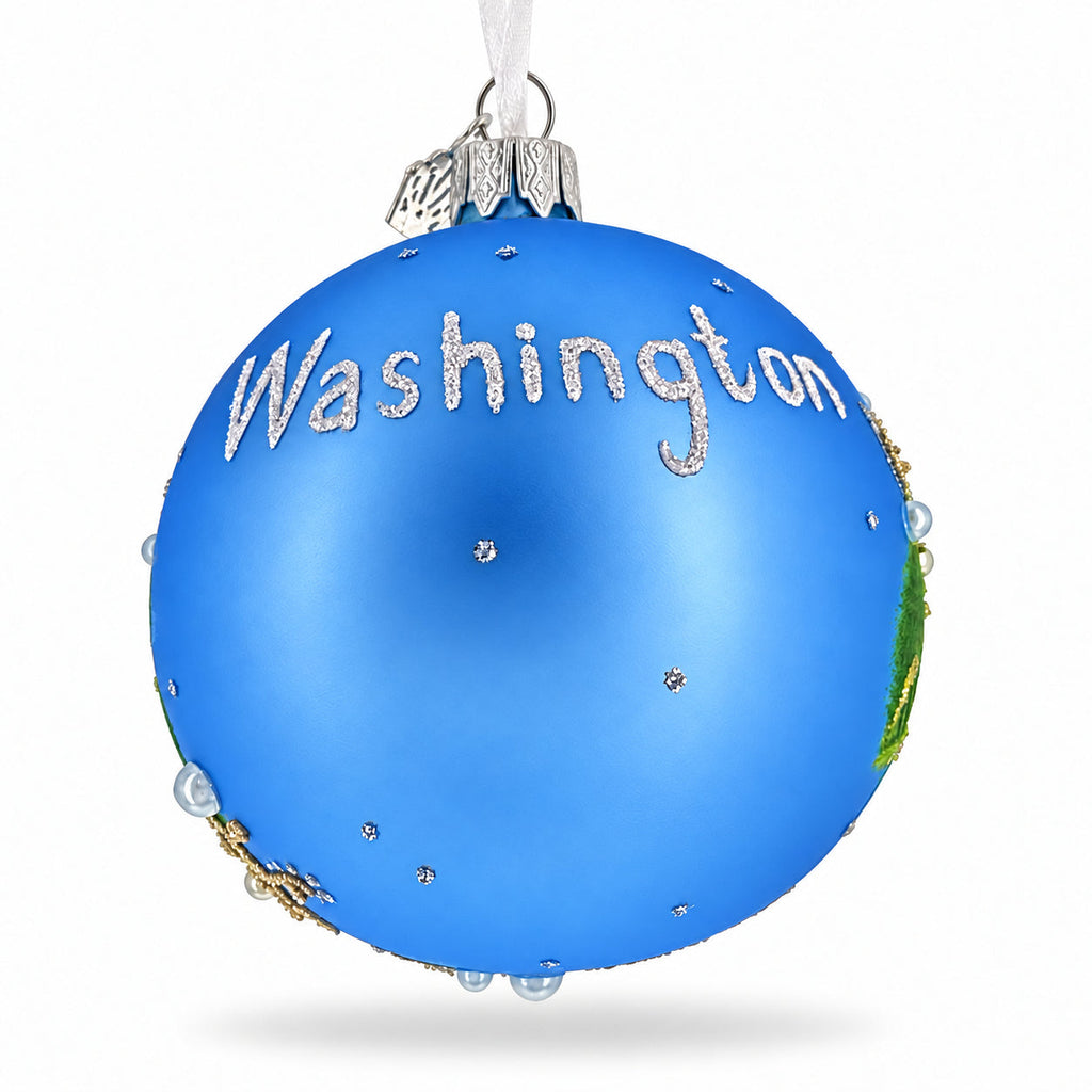 National Mall, Washington DC Glass Ball Christmas Ornament