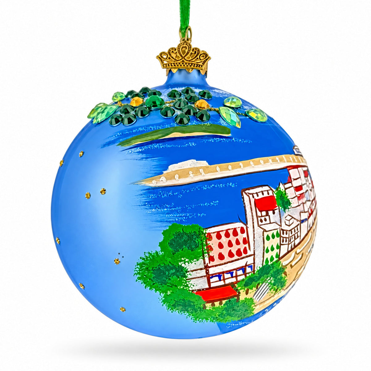Crete, Greece Glass Ball Christmas Ornament