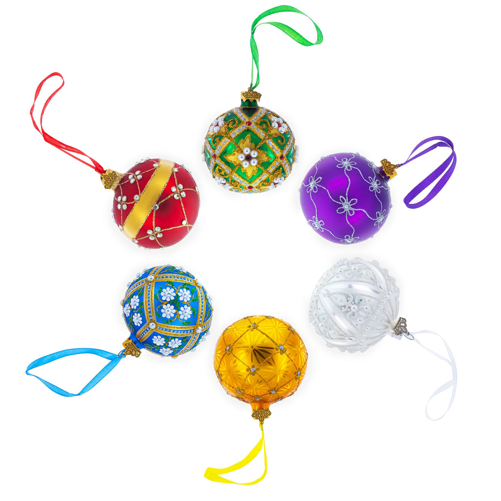 Jupiter Hand Painted Glass Ball Christmas Ornament 3.25 Inches