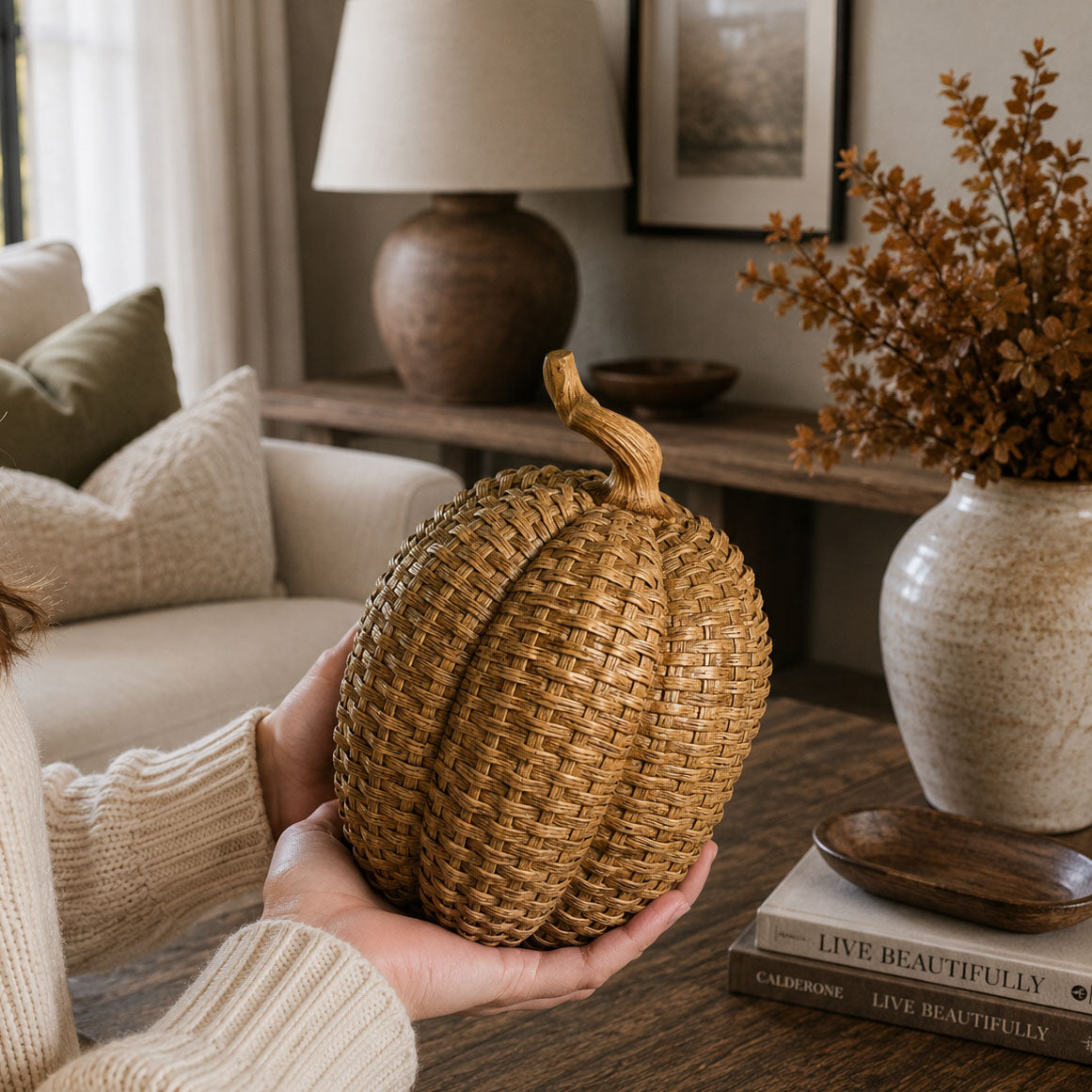 Rattan Pumpkins