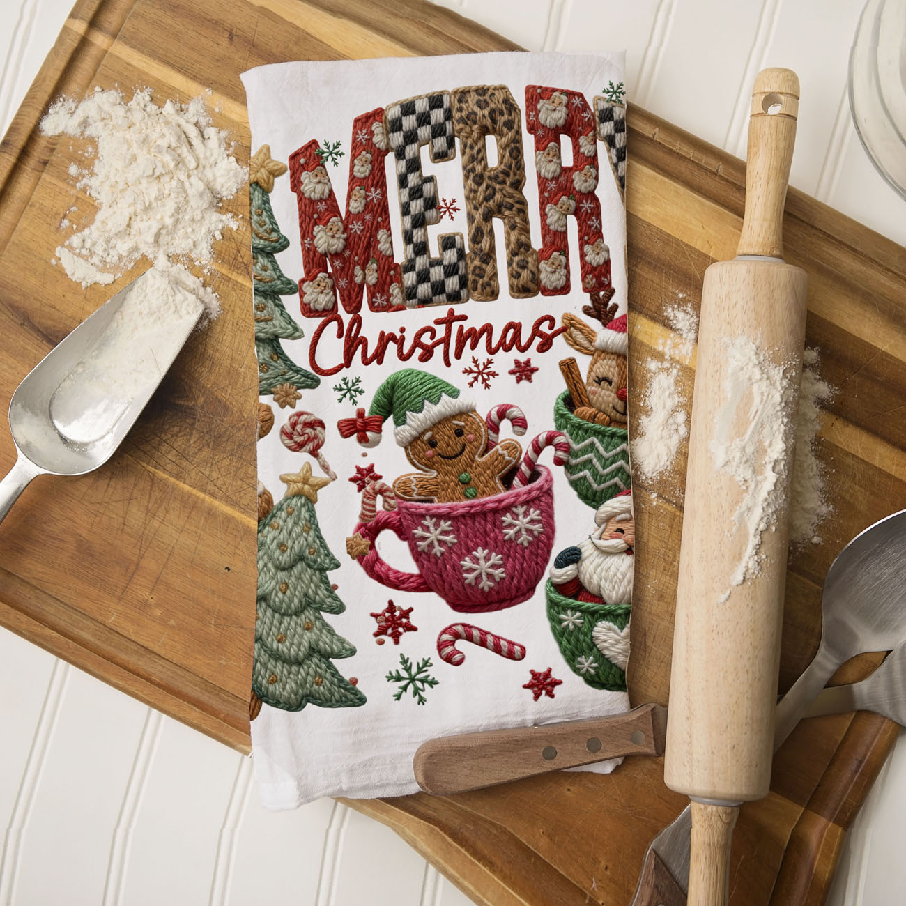 Merry Gingerbread Kitchen Towel