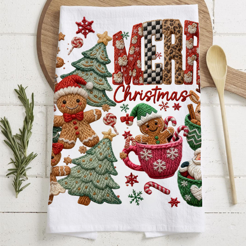 Merry Gingerbread Kitchen Towel