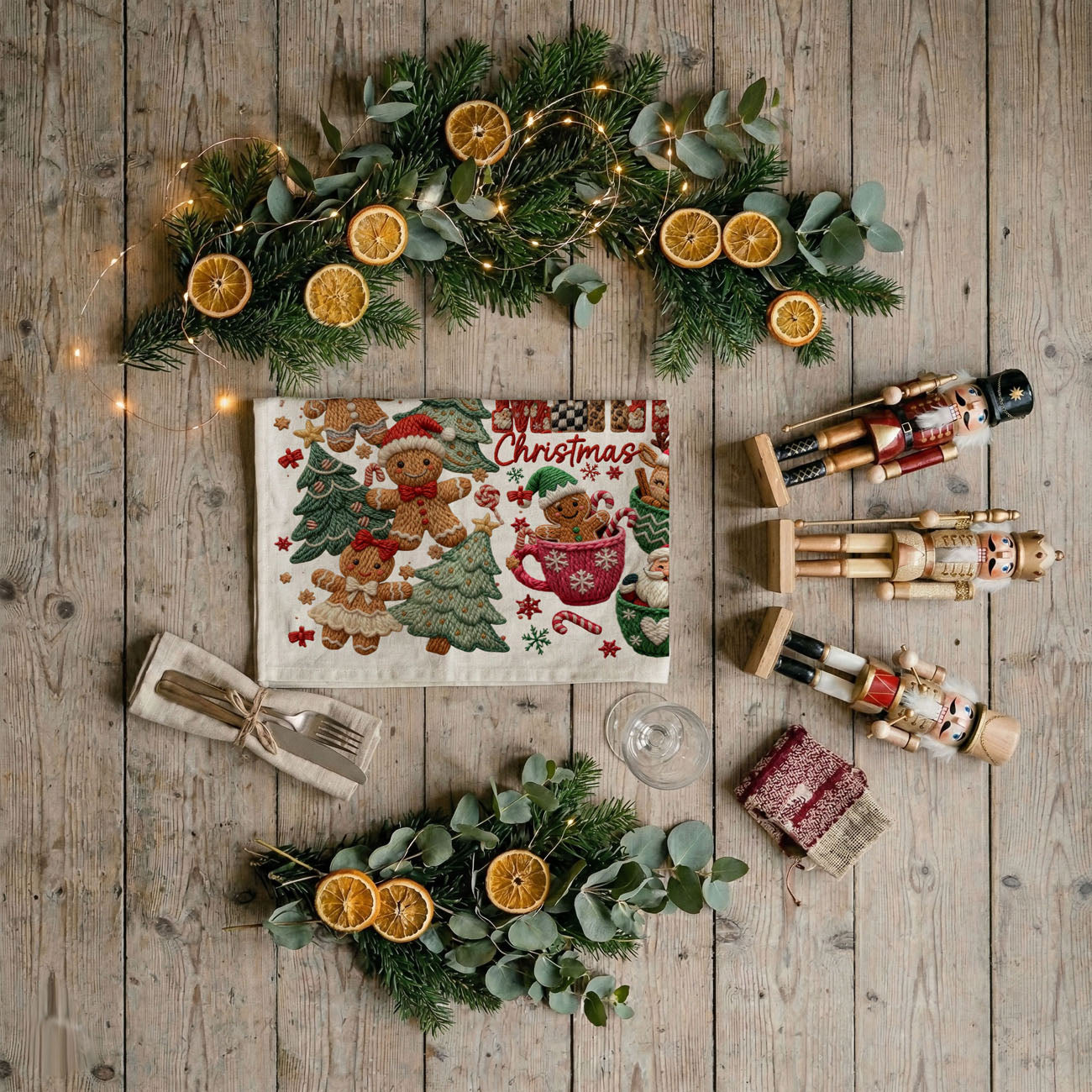 Merry Gingerbread Kitchen Towel