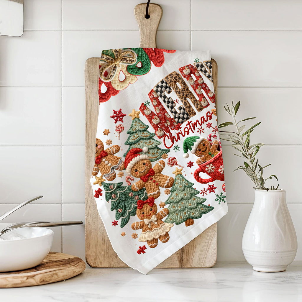 Merry Gingerbread Kitchen Towel