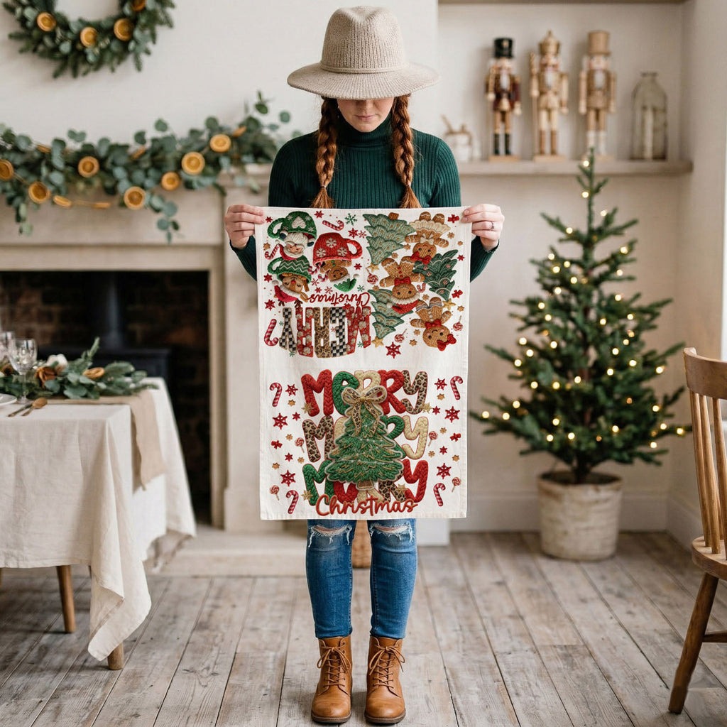 Merry Gingerbread Kitchen Towel