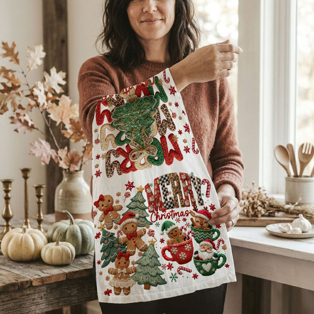 Merry Gingerbread Kitchen Towel