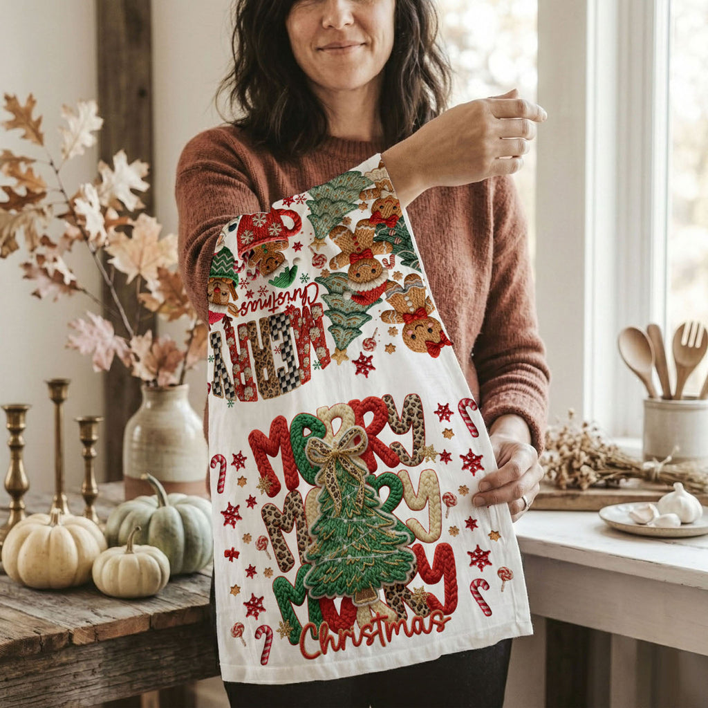 Merry Gingerbread Kitchen Towel