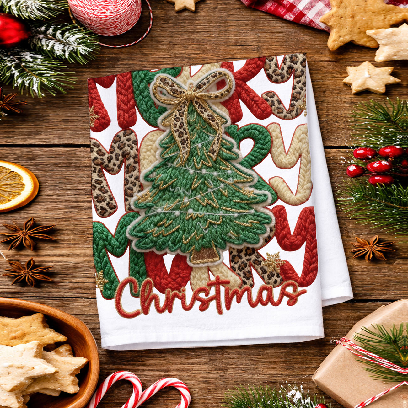 Merry Gingerbread Kitchen Towel