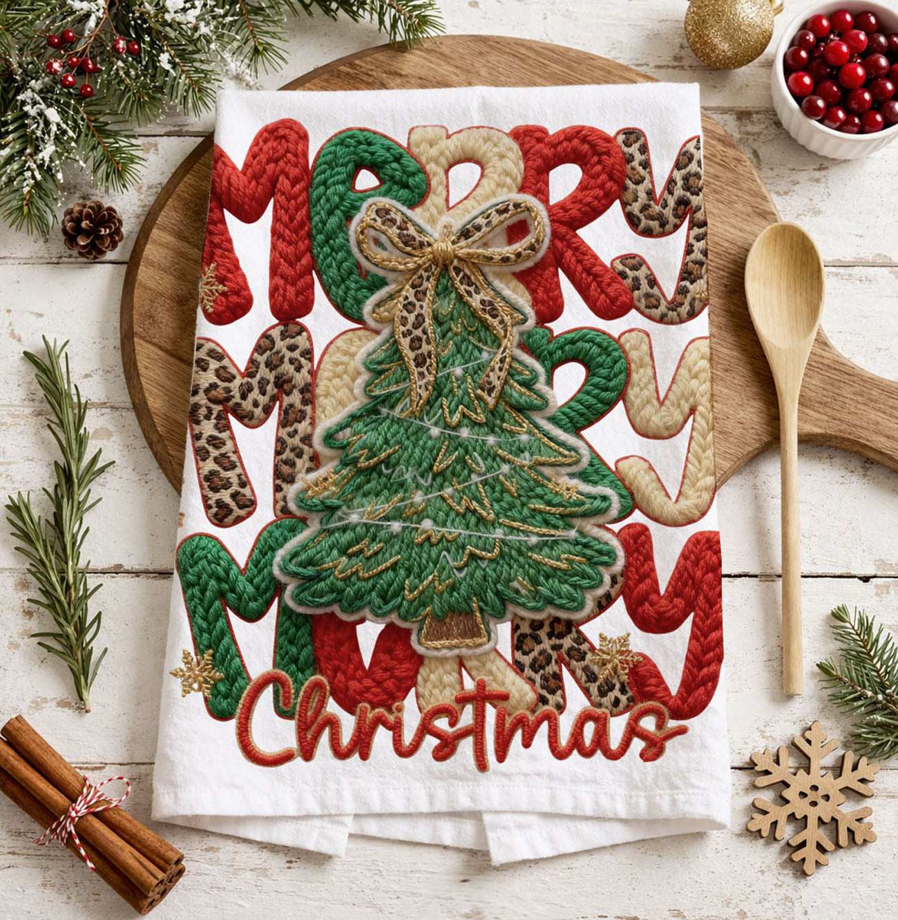 Merry Gingerbread Kitchen Towel