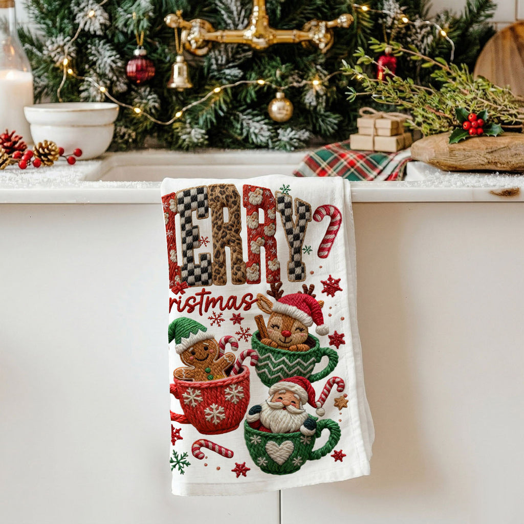 Merry Gingerbread Kitchen Towel