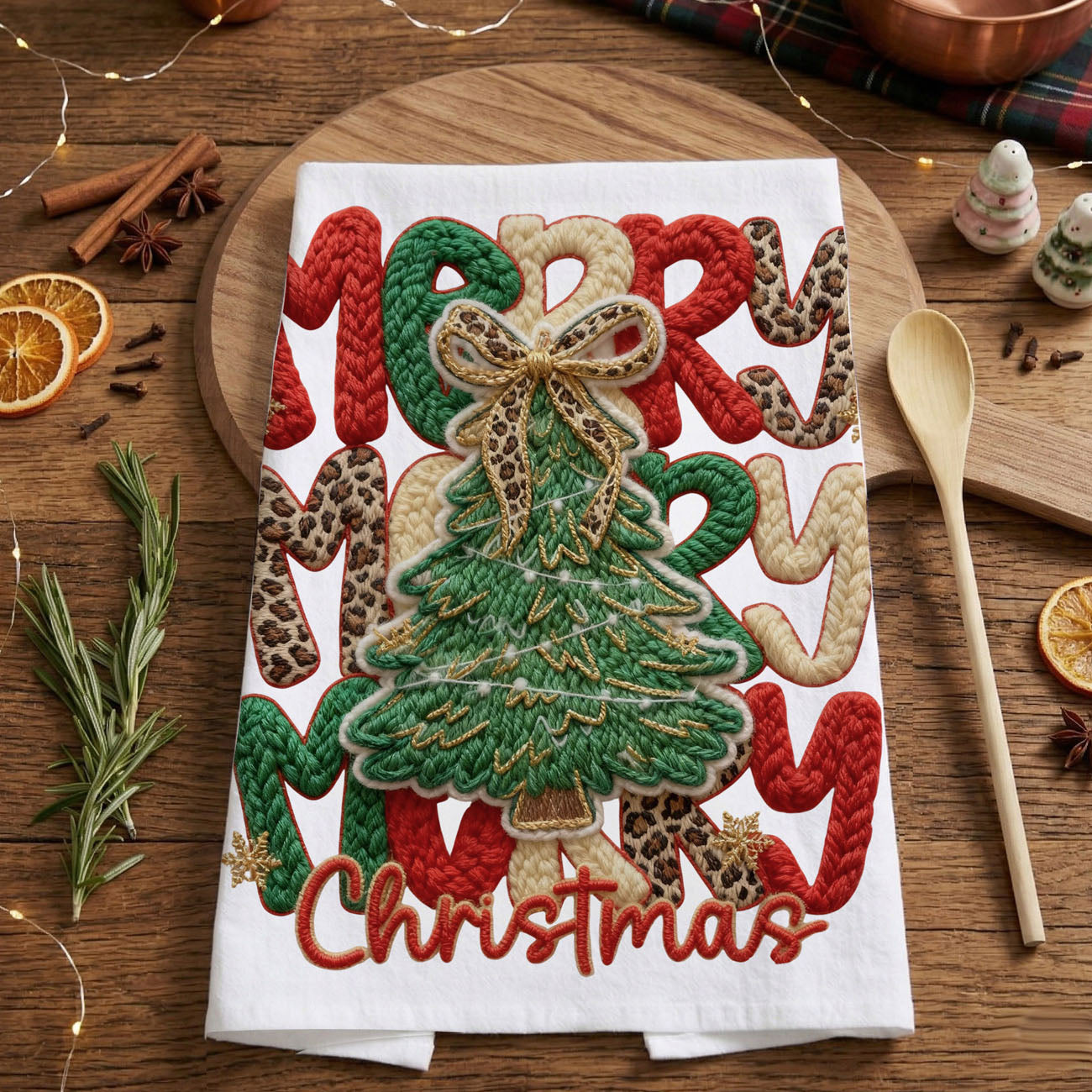 Merry Gingerbread Kitchen Towel