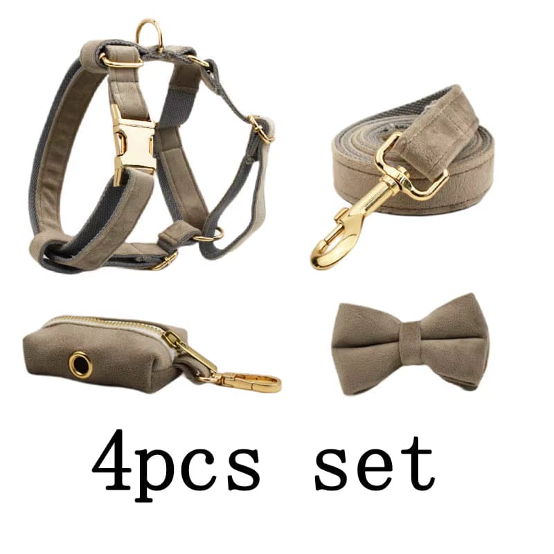 Light Grey Velvet Set