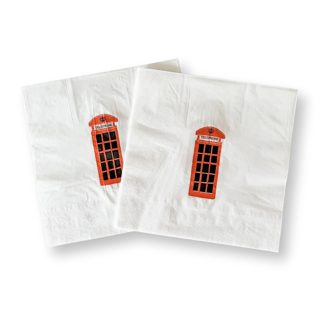 London Telephone Booth Large Paper Napkins (16pcs)