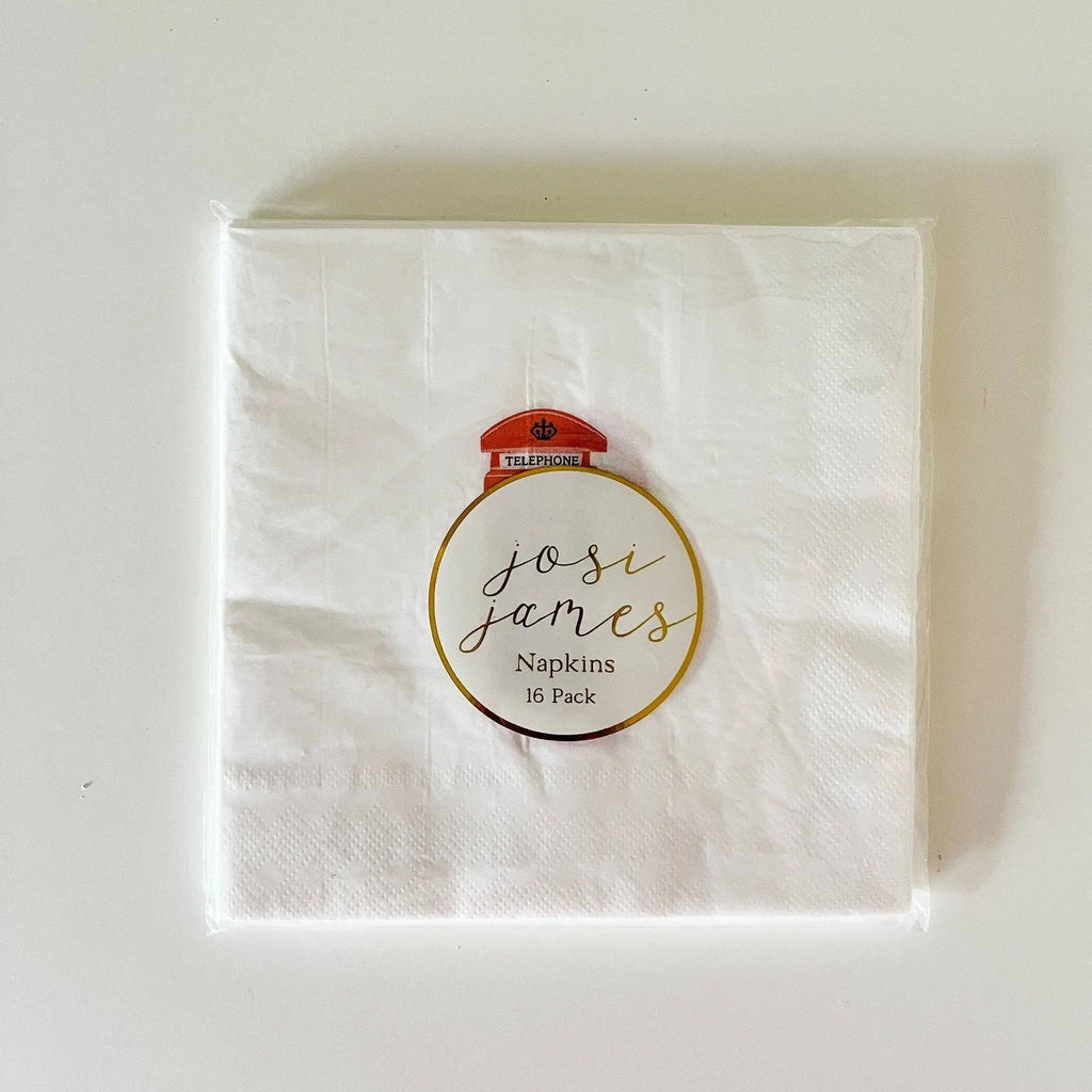 London Telephone Booth Large Paper Napkins (16pcs)