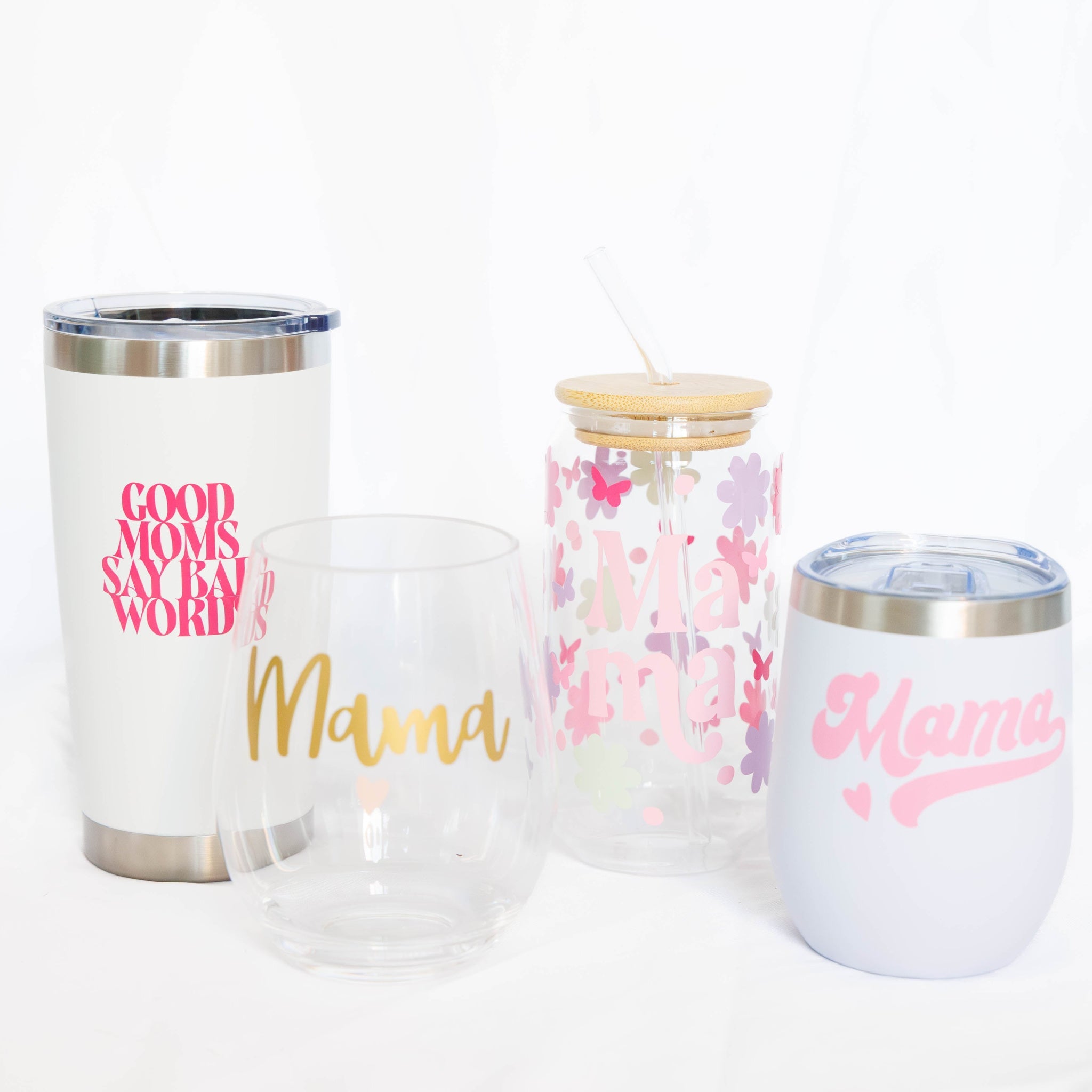 Mama Wine Glass & Tumbler | Mother's Day Drinkware Gift for Mom