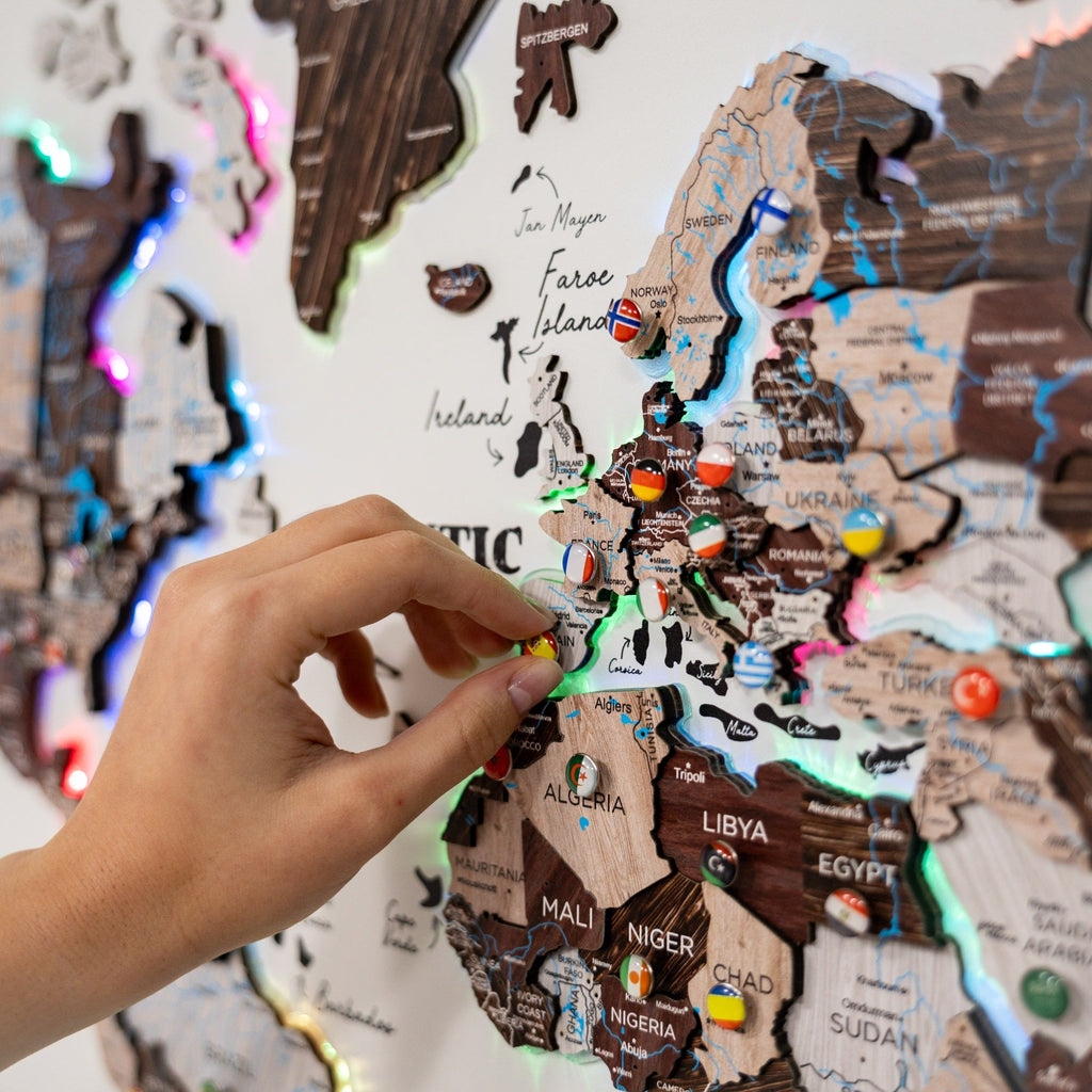 Map on Board LED 2.0 Cappuccino