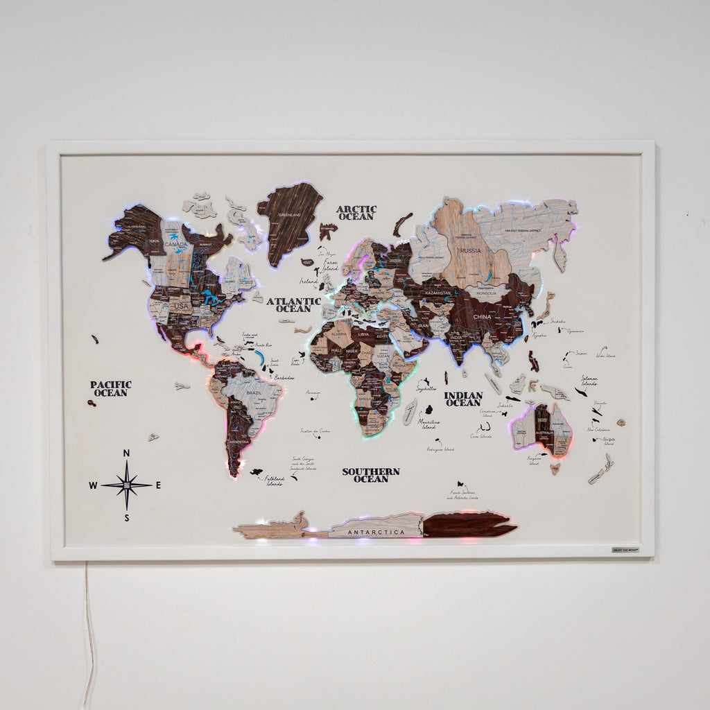 Map on Board LED 2.0 Cappuccino