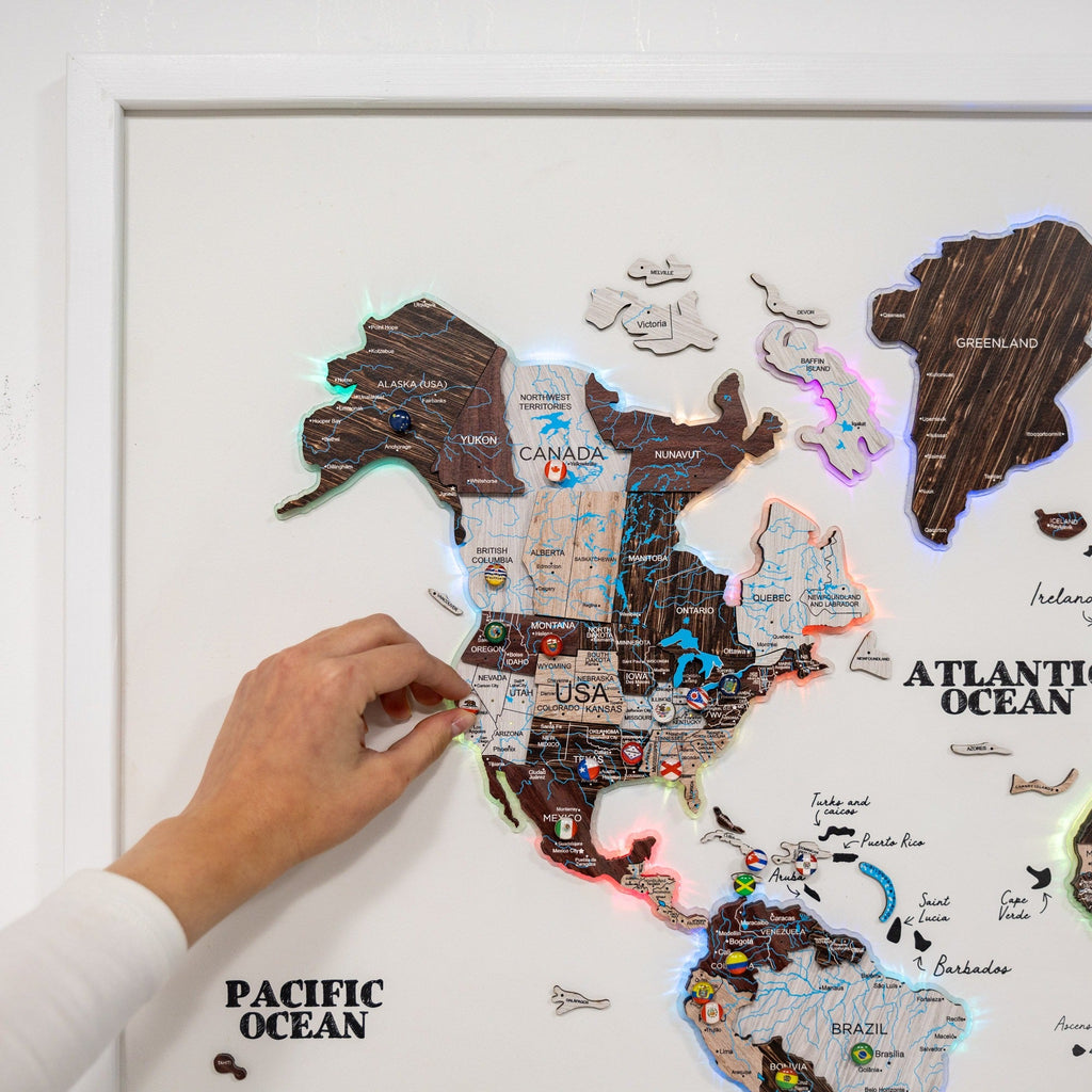 Map on Board LED 2.0 Cappuccino