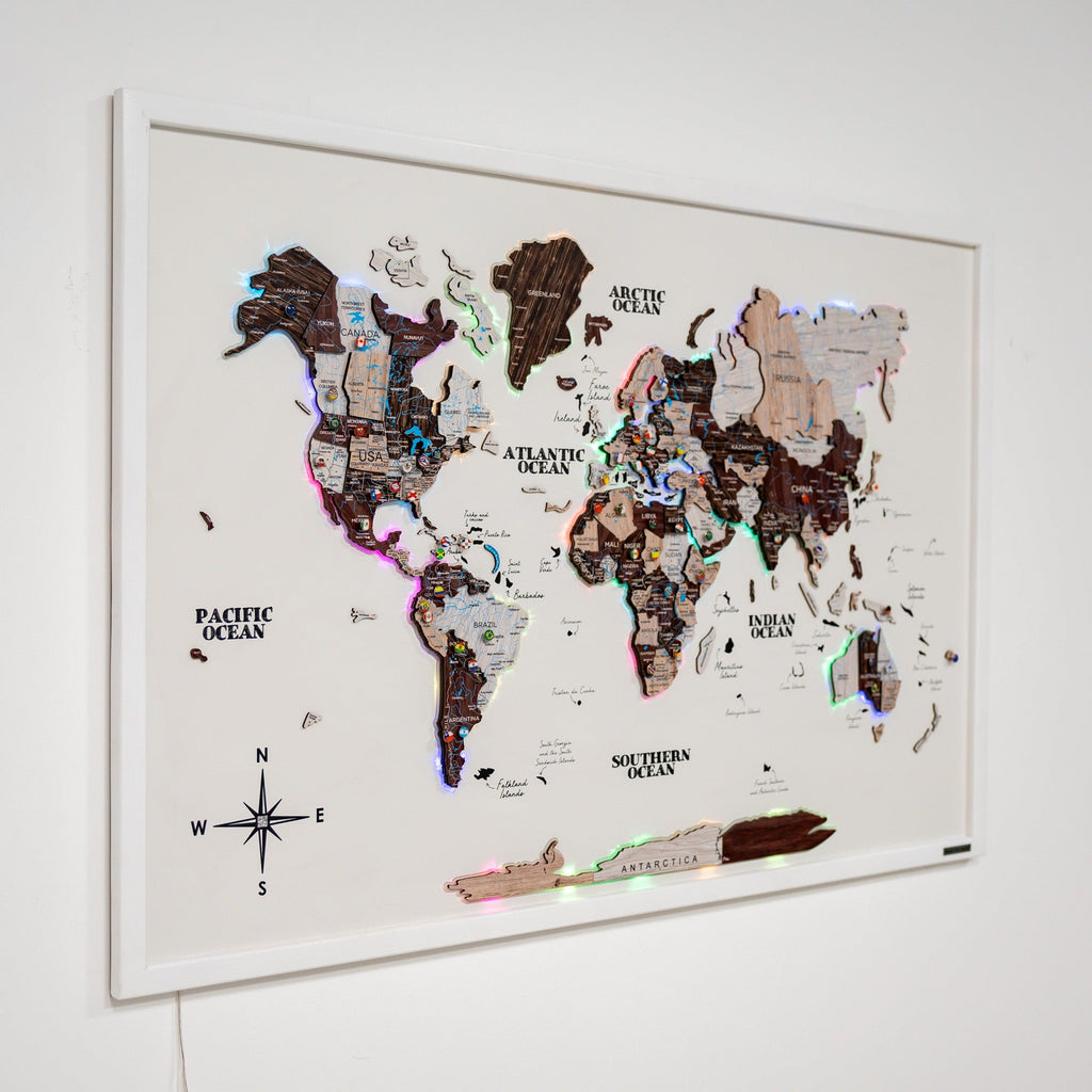 Map on Board LED 2.0 Cappuccino