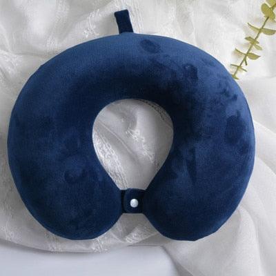 Memory Foam U-Shaped pillow Slow Rebound Neck Pillow Nap Airplane Pillow Travel Cartoon Memory U-Shaped Headrest Long Trip Sleep With No Neck Pain Super Soft Memory Foam Neck Pillow Easy Washing With Removable Cover By My Perfect Dream