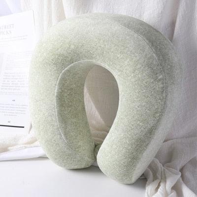 Memory Foam U-Shaped pillow Slow Rebound Neck Pillow Nap Airplane Pillow Travel Cartoon Memory U-Shaped Headrest Long Trip Sleep With No Neck Pain Super Soft Memory Foam Neck Pillow Easy Washing With Removable Cover By My Perfect Dream