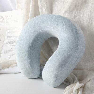 Memory Foam U-Shaped pillow Slow Rebound Neck Pillow Nap Airplane Pillow Travel Cartoon Memory U-Shaped Headrest Long Trip Sleep With No Neck Pain Super Soft Memory Foam Neck Pillow Easy Washing With Removable Cover By My Perfect Dream