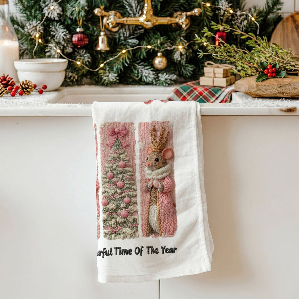 Nutcracker Pink Kitchen Towel