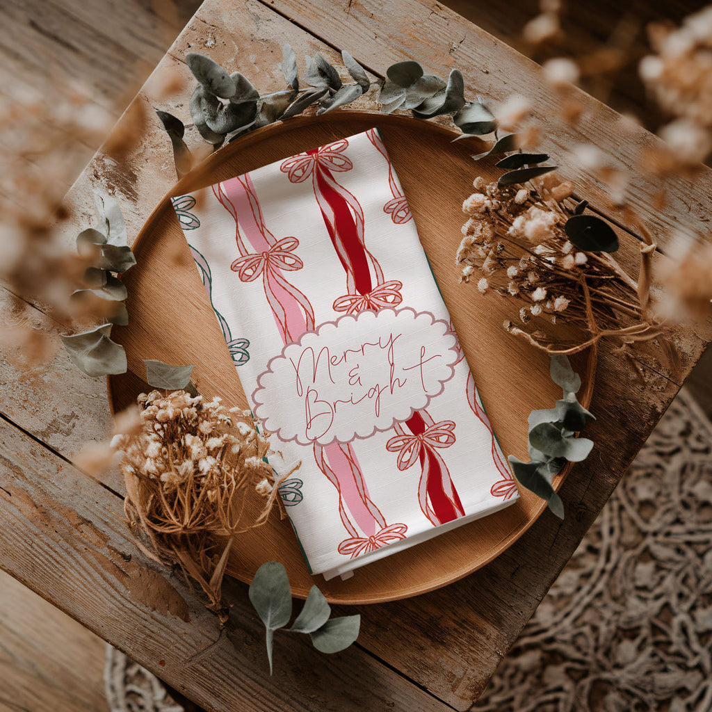 Merry and Bright Kitchen Towel
