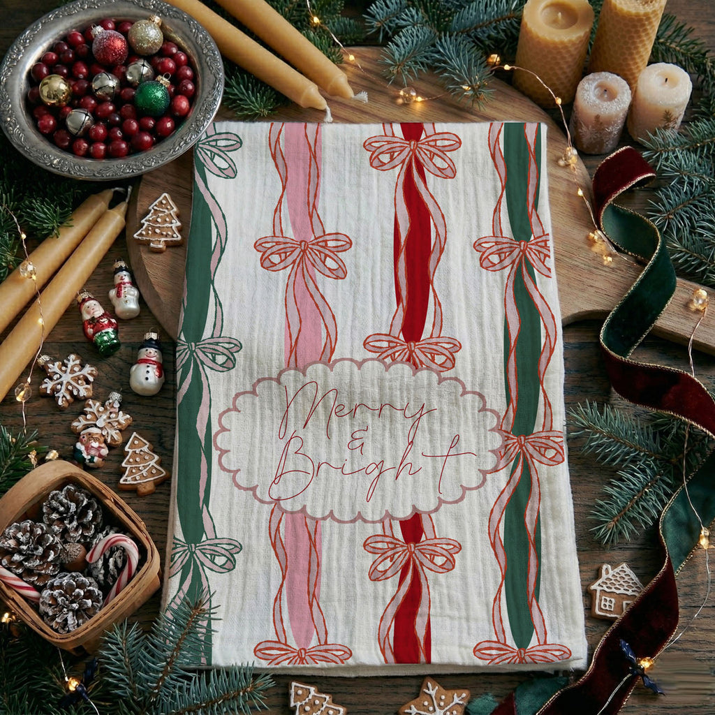 Merry and Bright Kitchen Towel