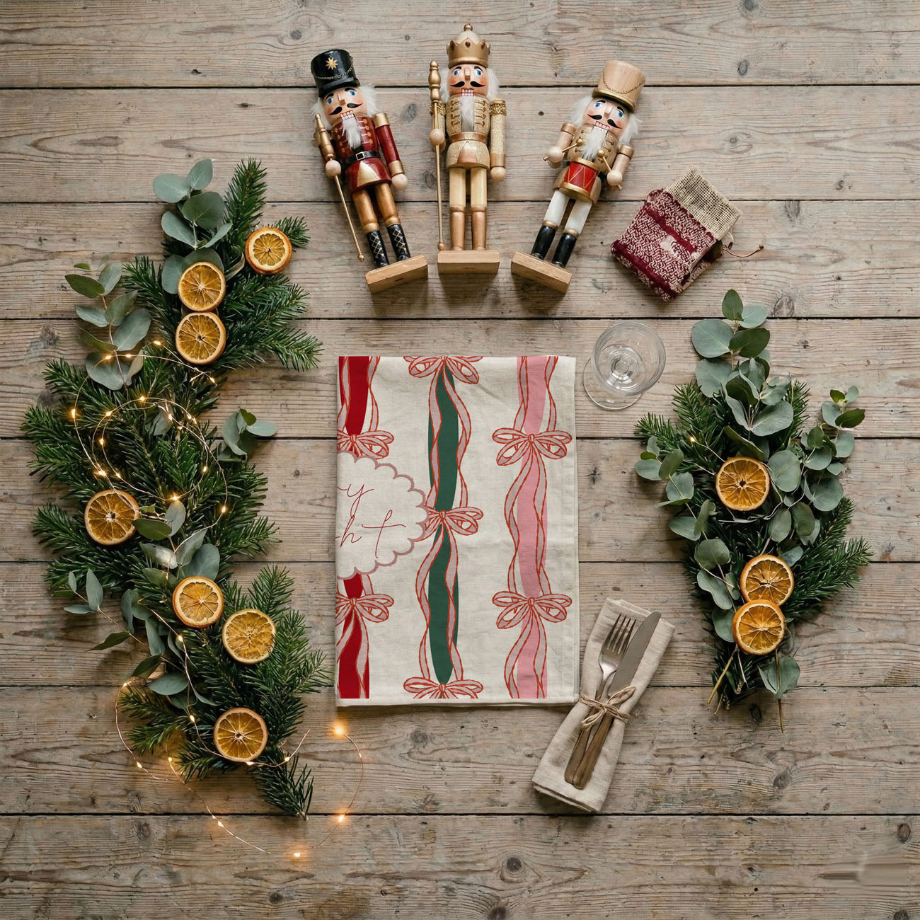 Merry and Bright Kitchen Towel