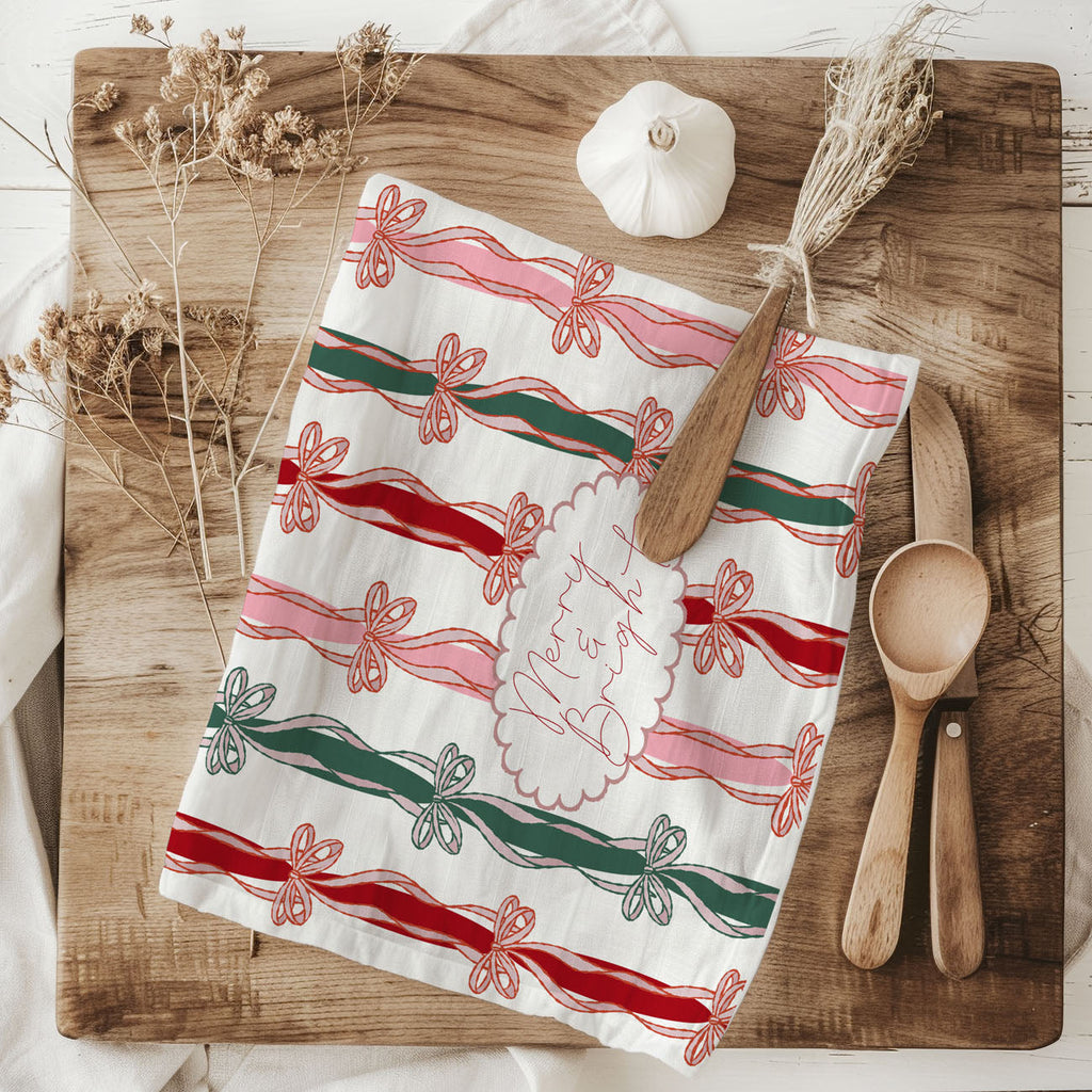 Merry and Bright Kitchen Towel