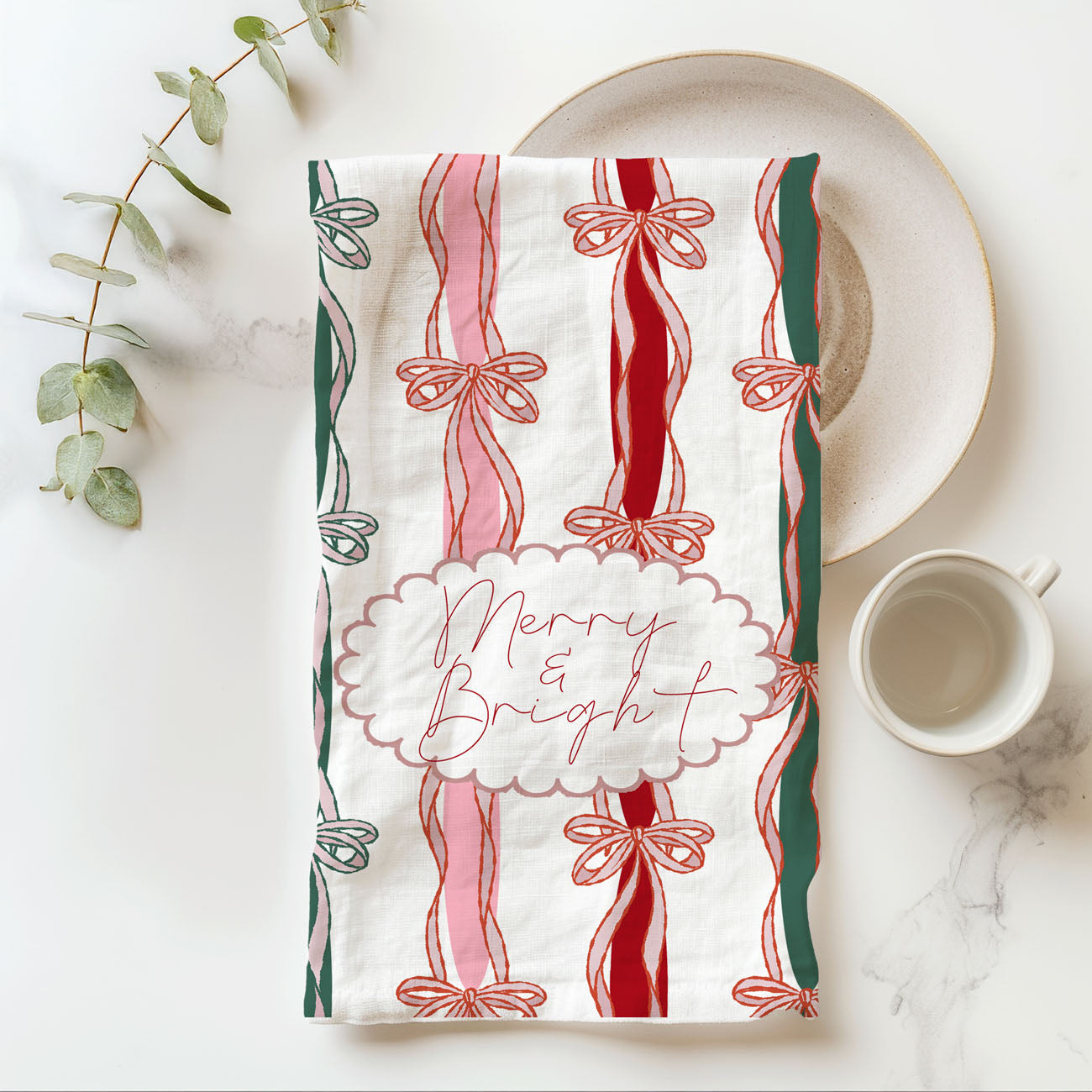 Merry and Bright Kitchen Towel