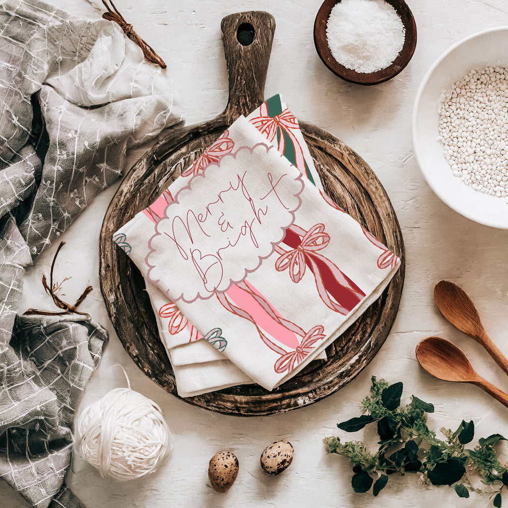 Merry and Bright Kitchen Towel