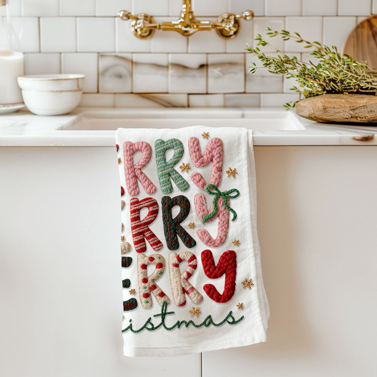 Nutcracker Pink Kitchen Towel