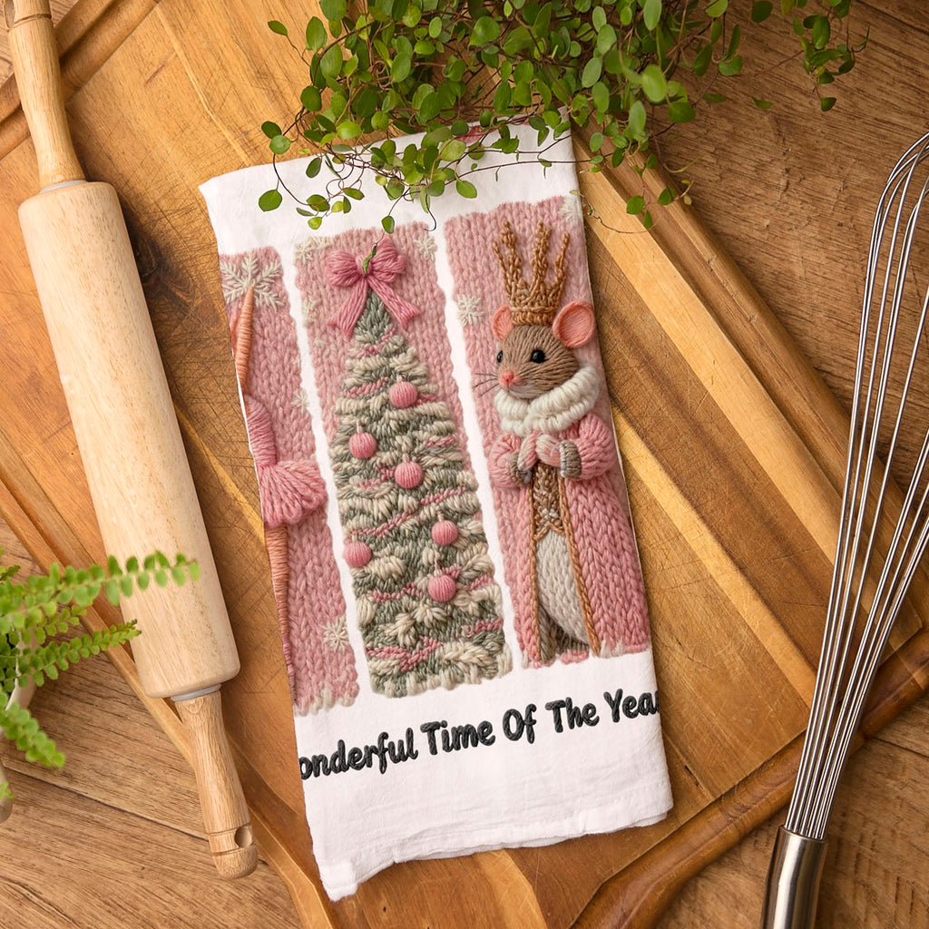 Nutcracker Pink Kitchen Towel