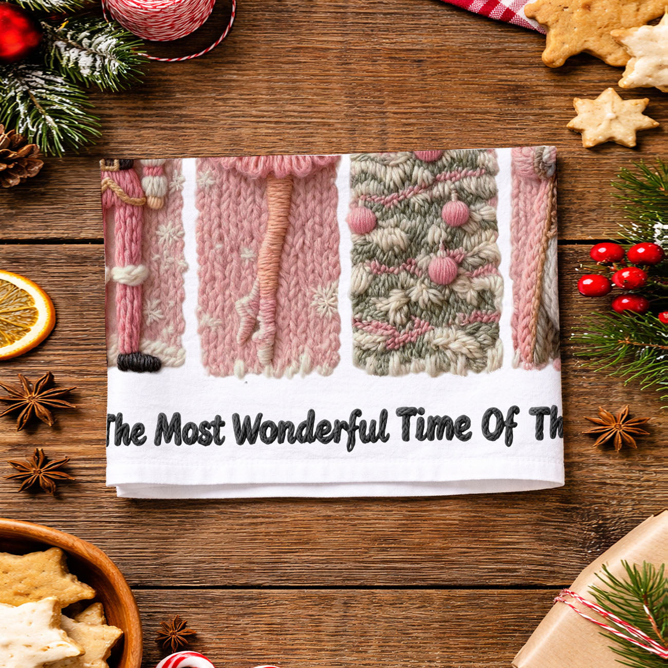 Nutcracker Pink Kitchen Towel