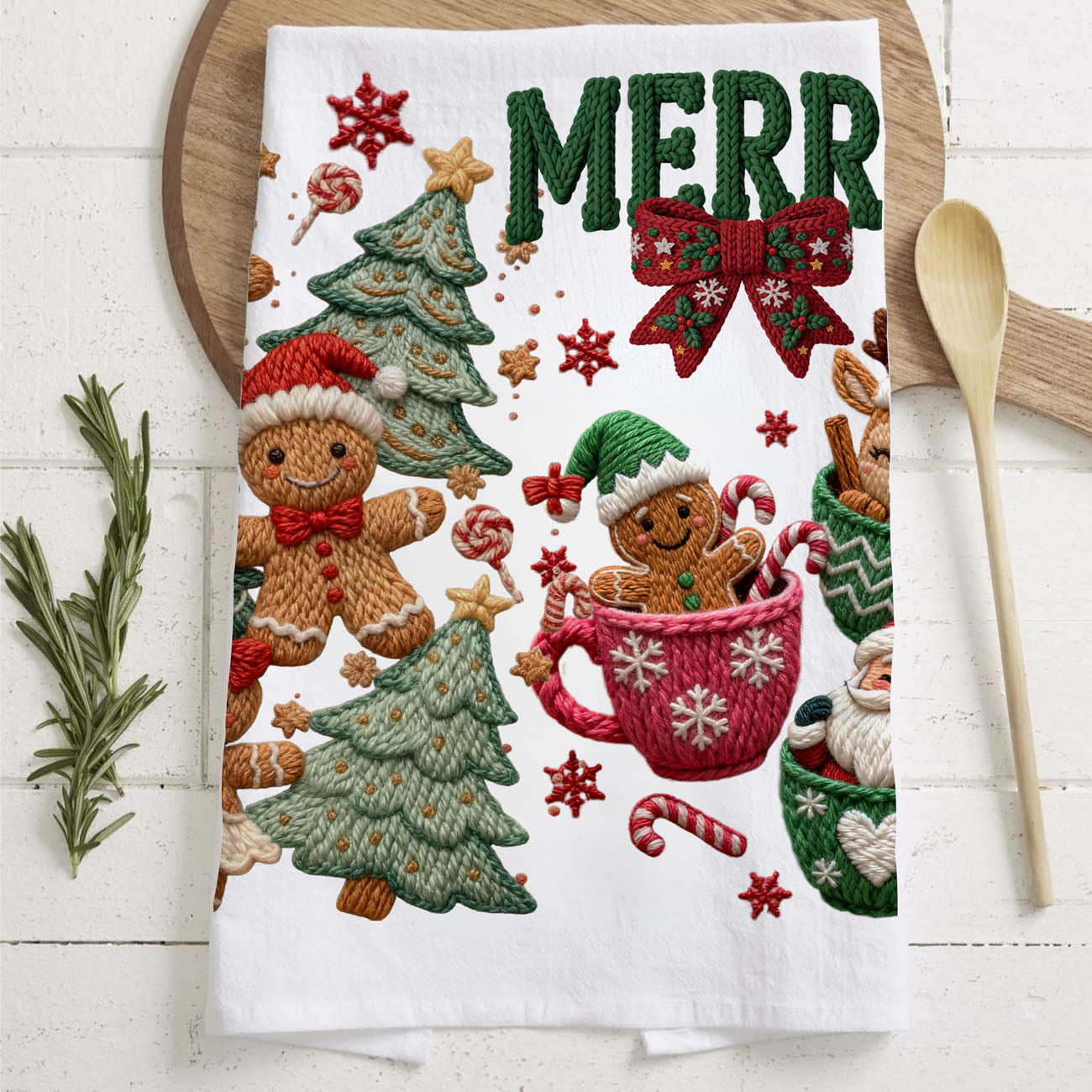 Merry Gingerbread Kitchen Towel