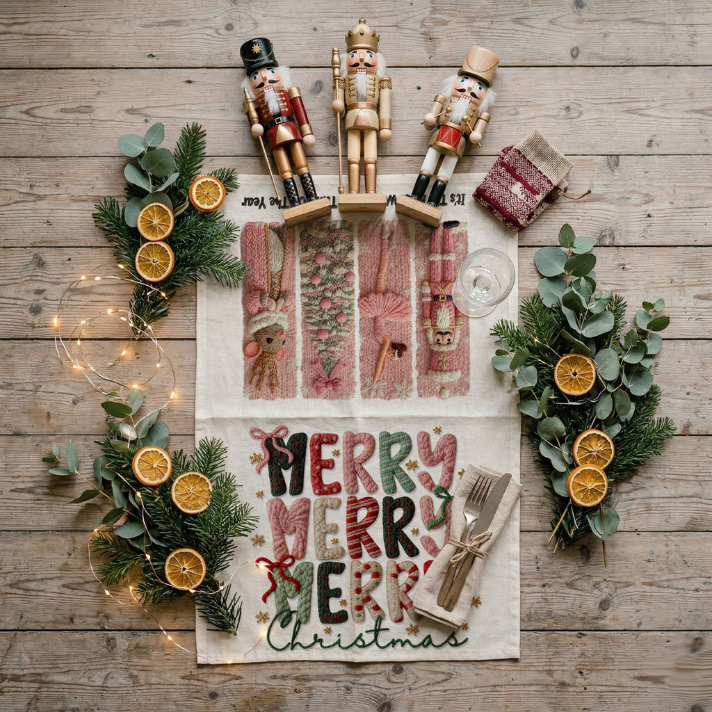 Nutcracker Pink Kitchen Towel
