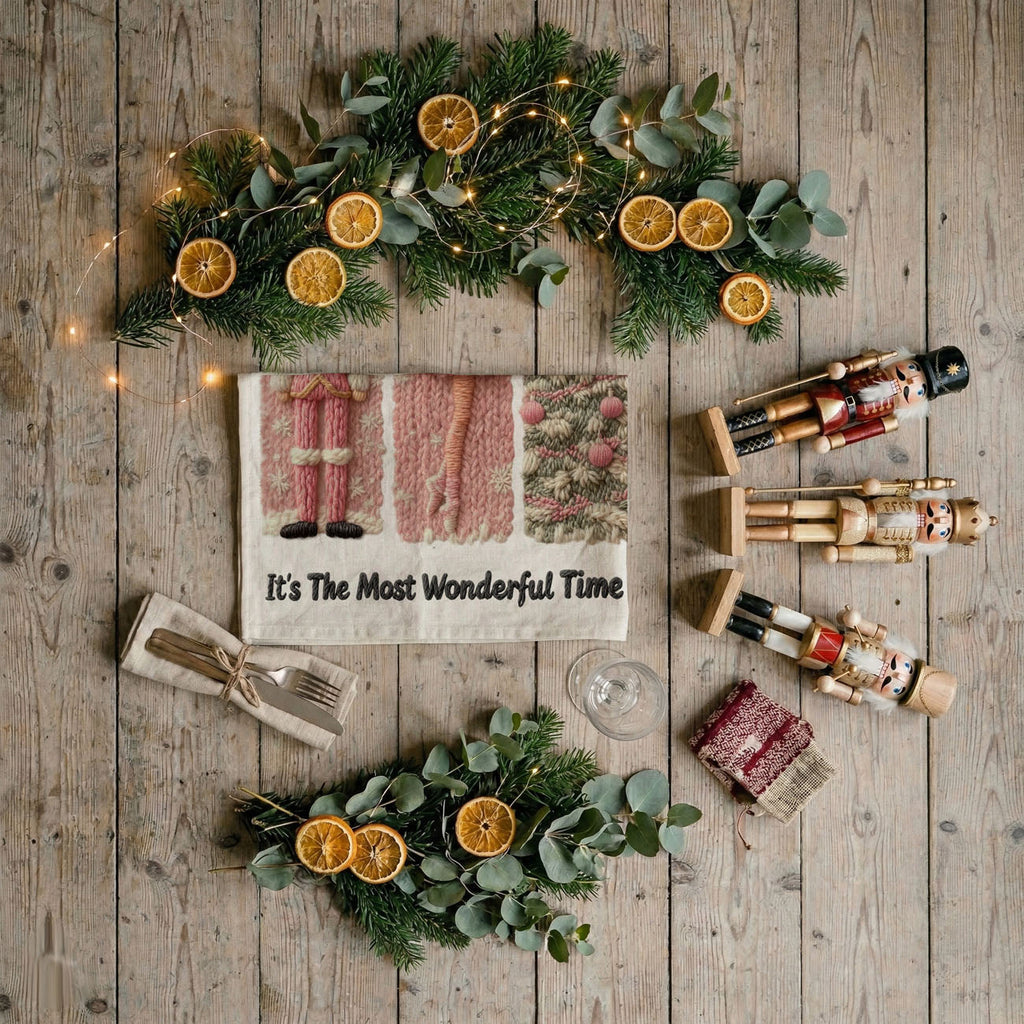 Nutcracker Pink Kitchen Towel