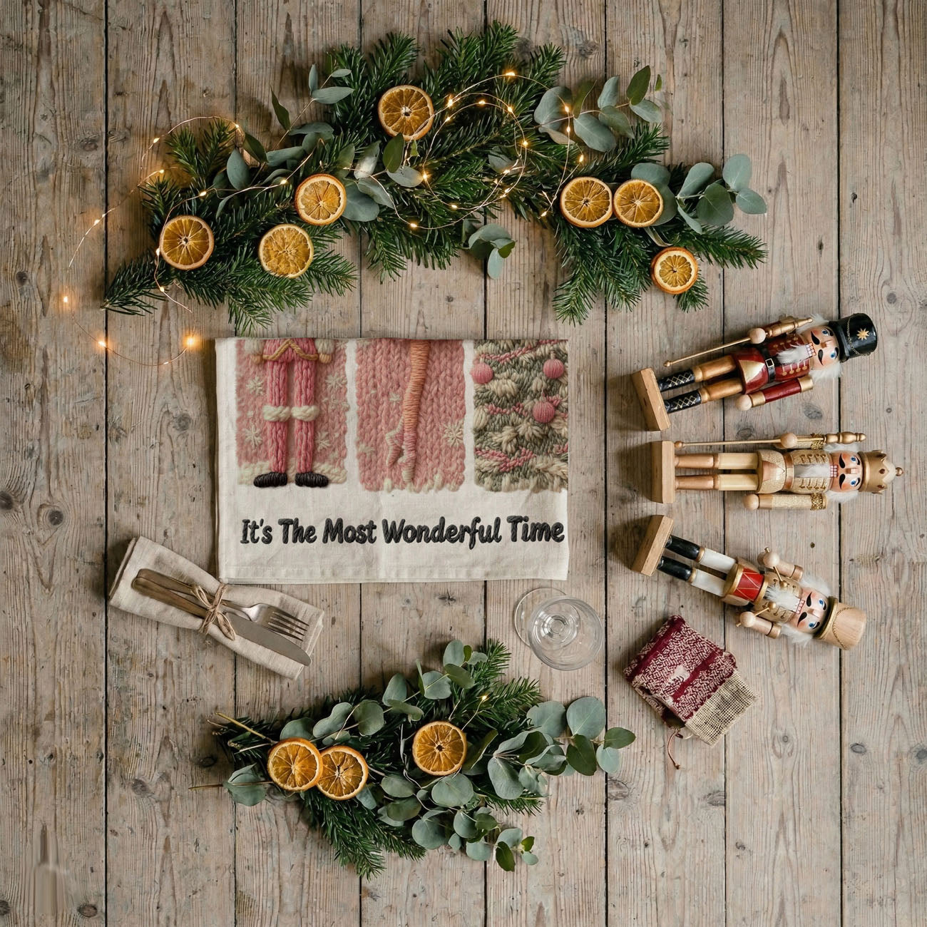 Nutcracker Pink Kitchen Towel