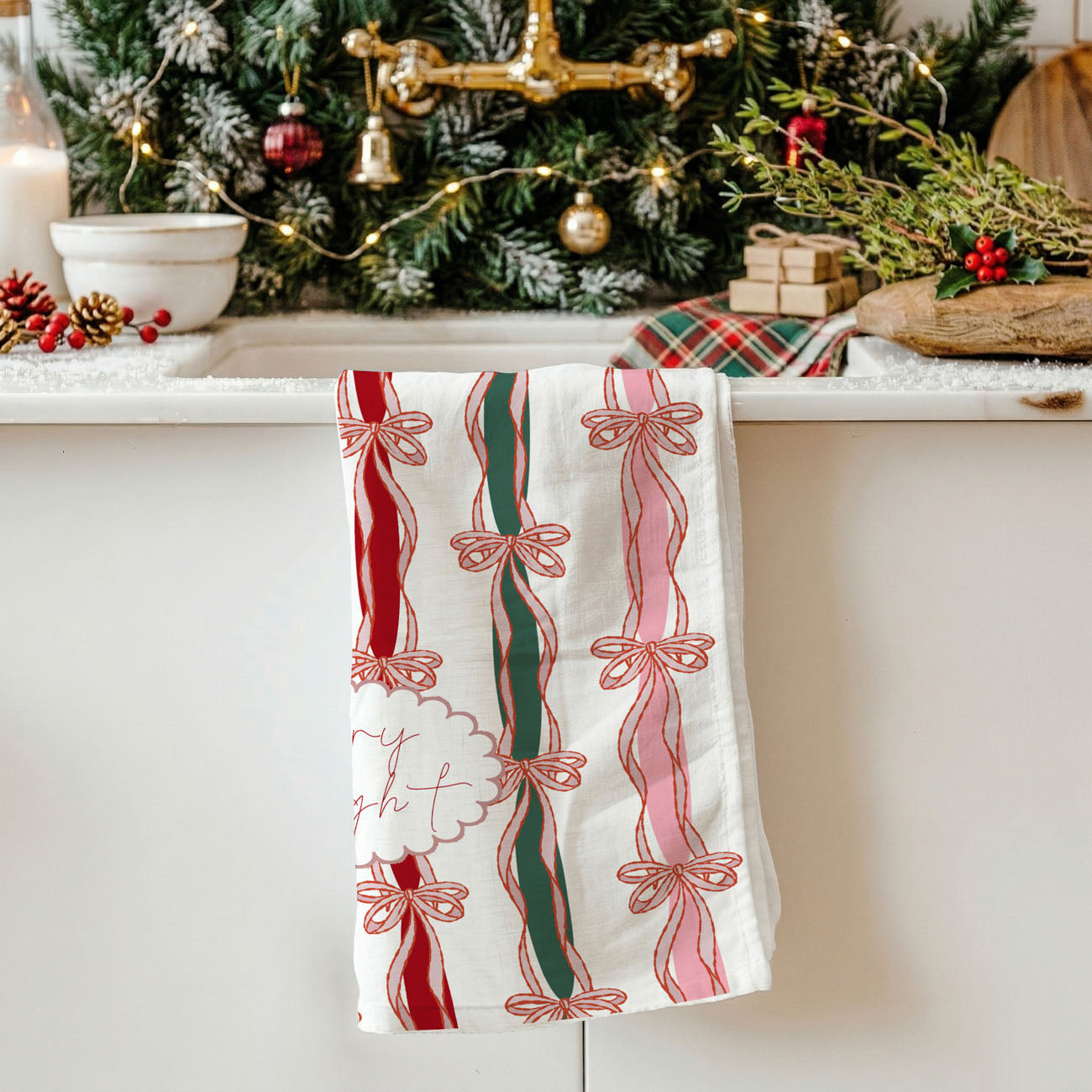 Merry and Bright Kitchen Towel